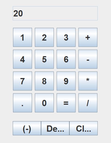 Number being subtracted from previous number in calculator